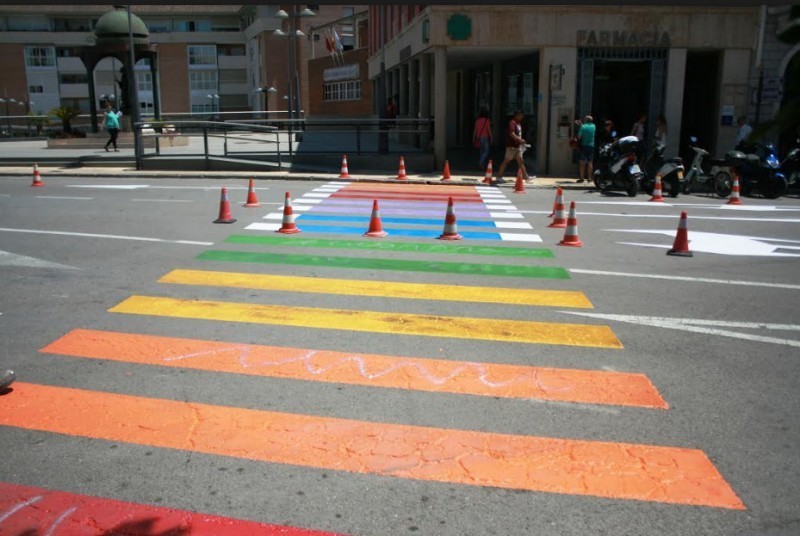 <span style='color:#780948'>ARCHIVED</span> - LGTBi rainbow zebra crossings in Totana ruled legal by the Murcia courts