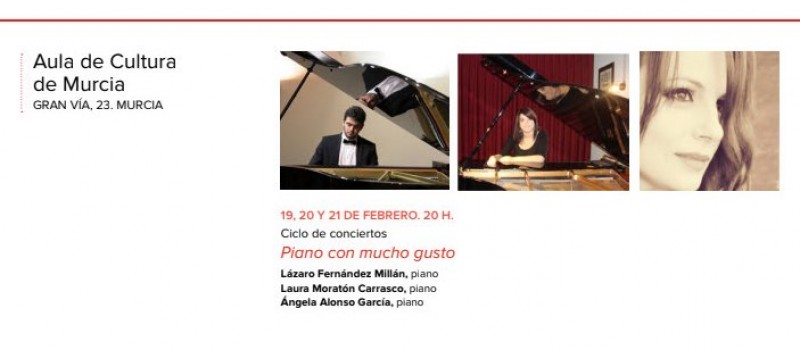 <span style='color:#780948'>ARCHIVED</span> - 19th, 20th and 21st February: Free piano concerts in the Cajamurcia Aula de Cultura, Murcia City