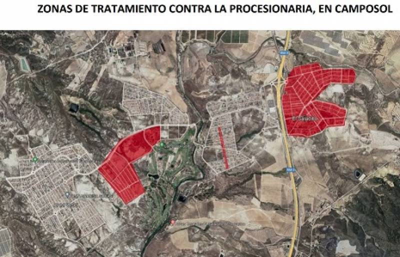 <span style='color:#780948'>ARCHIVED</span> - Treatment areas in Camposol for dangerous processionary caterpillars