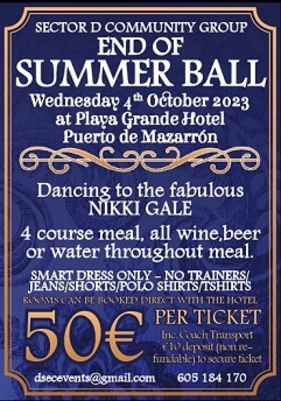 October 4 Camposol D Sector Community Group “End of Summer Ball”