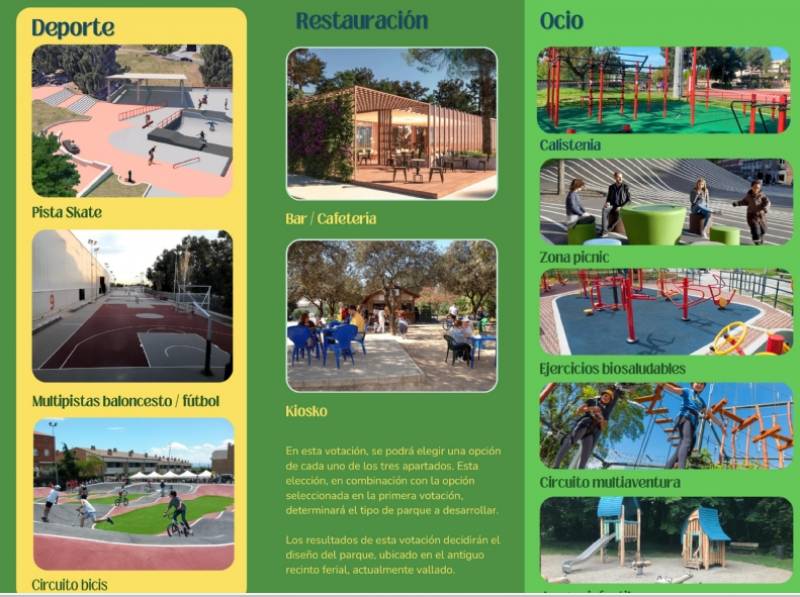 Vote to decide on the new facilities for La Cubana park in Alhama