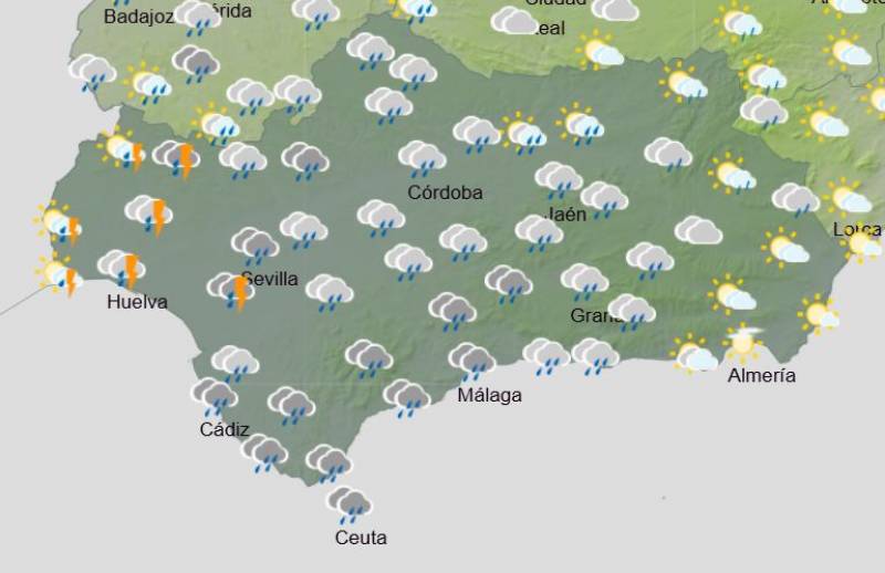 Costa del Storm: Andalusia weekly weather forecast October 28-November 3