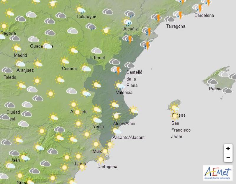 Valencian Community remains on red alert: Alicante weather forecast Oct 31-Nov 3