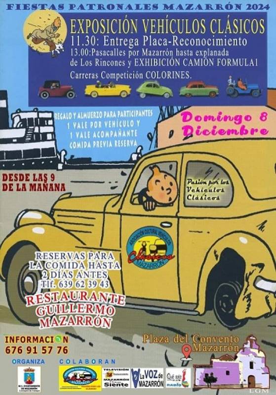 December 8 Vintage and classic car display in Mazarron