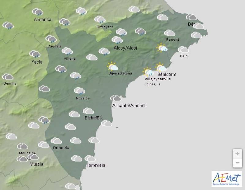 High winds and dangerous seas: Alicante weather forecast January 27-30