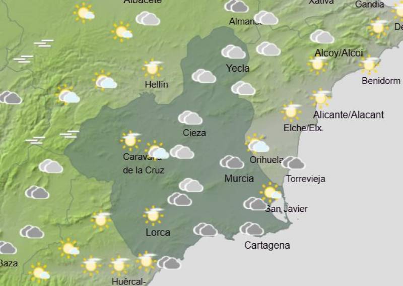 Murcia weekly weather forecast February 24-March 2: Another warm and sunny week... until the weekend!