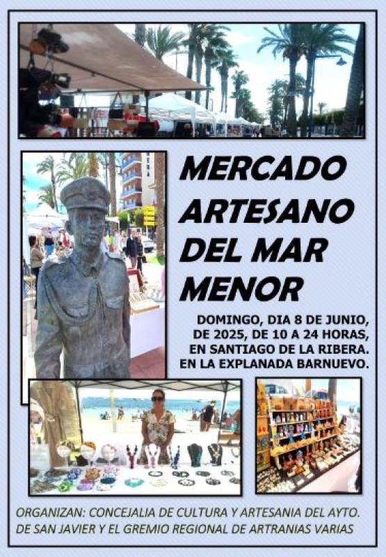June 8 Mar Menor Craft Market, San Javier