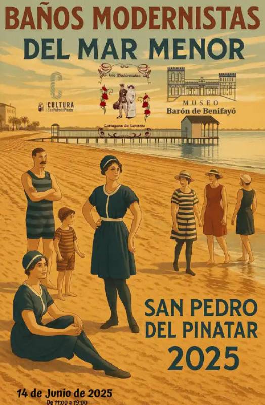 June 14 Costume bathing and an early 20th century weekend of beach fun in San Pedro del Pinatar