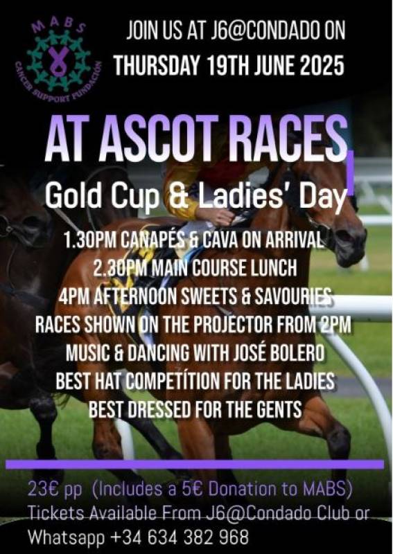 June 19 Ascot Gold Cup & Ladies’ Day at J6@Condado