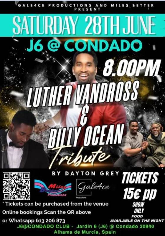 June 28 Luther Vandross & Billy Ocean tribute at J6@Condado