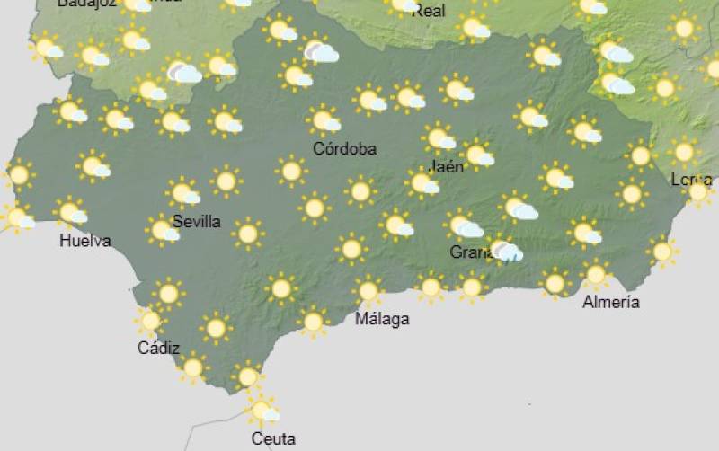 Andalucía weekend weather forecast June 26-29: Highs over 40ºC inland and strong Levante winds in the Strait