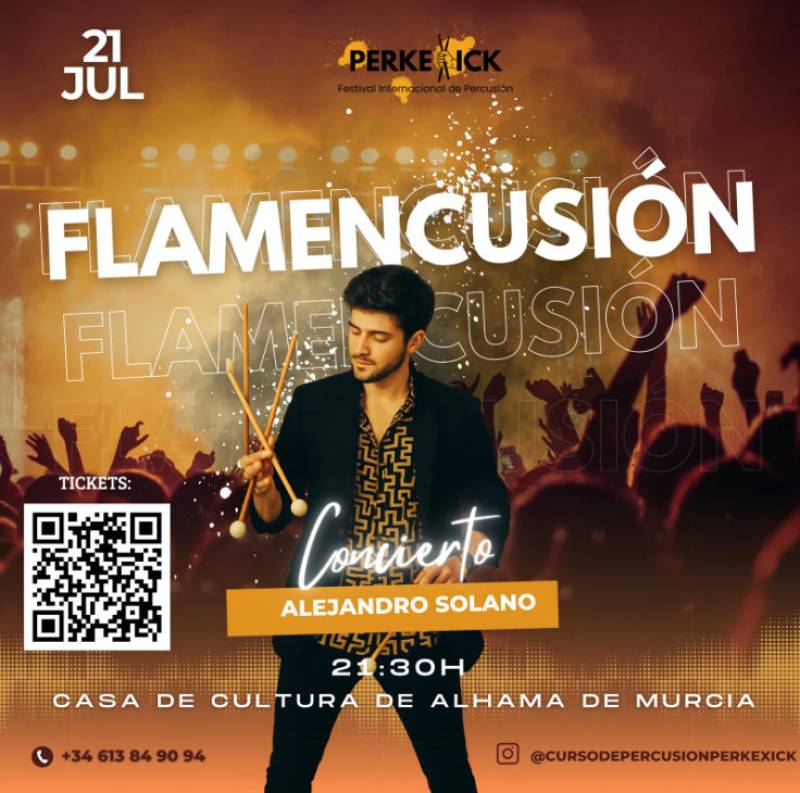 July 20 to 24 The Perkexick International Percussion Festival in Alhama de Murcia
