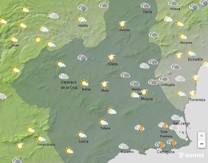 From storm alerts to blazing sunshine: Murcia weather forecast September 8-11