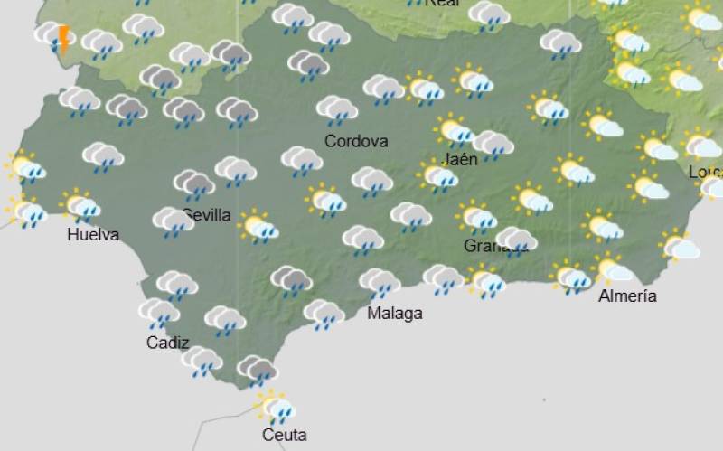 Andalucía weekend weather forecast November 13-16: Showers, storms and cooler temperatures approaching