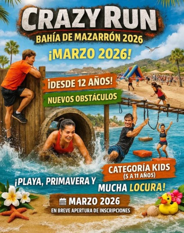 March 2026 Crazy Run at the beach of Bolnuevo in Mazarrón!