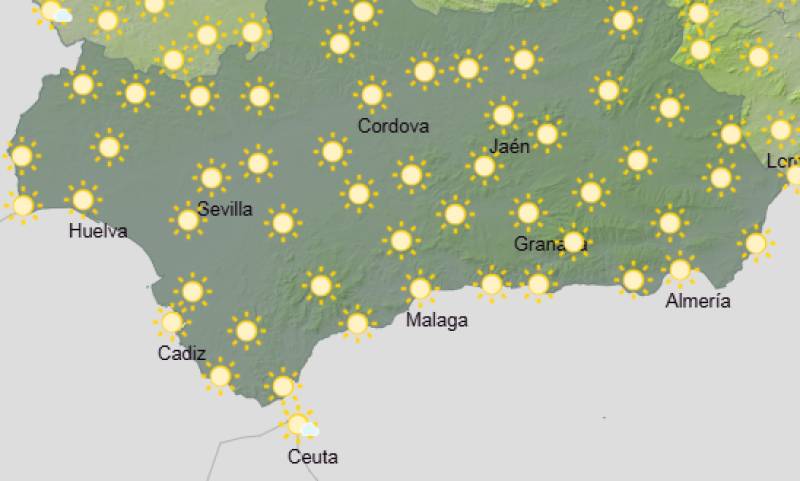 Andalucía weekend weather forecast February 19-22: Sunshine returning after a blustery start