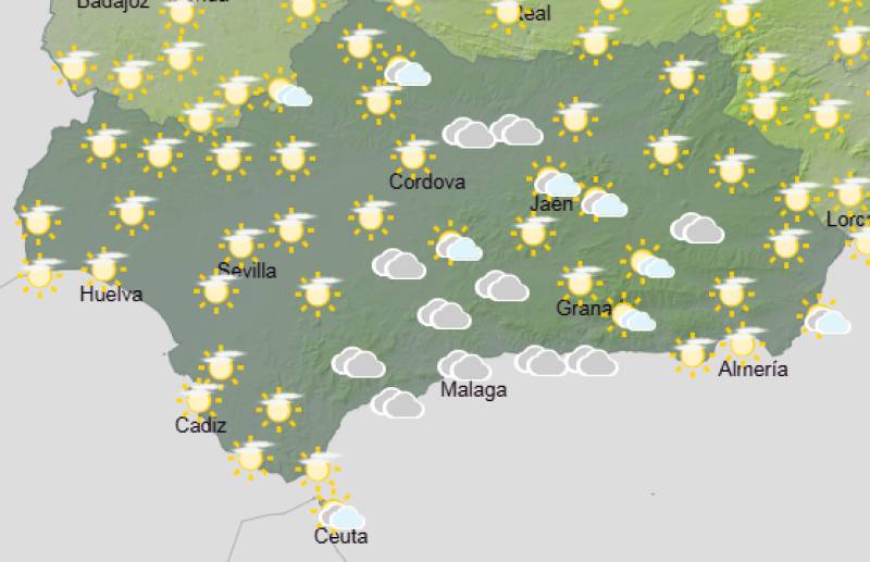 Andalucía weekly weather forecast April 20-23: Hot inland, breezier coast and a few showers