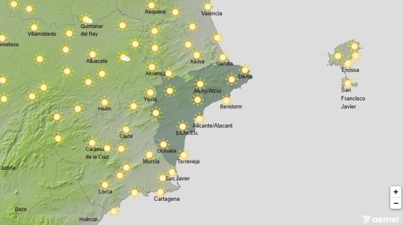 Temperatures on the rise with highs of 41 degrees: Alicante weather forecast July 6-9