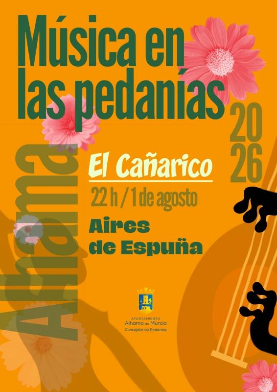 August 1 Free open-air concert in the Alhama de Murcia village of El Cañarico