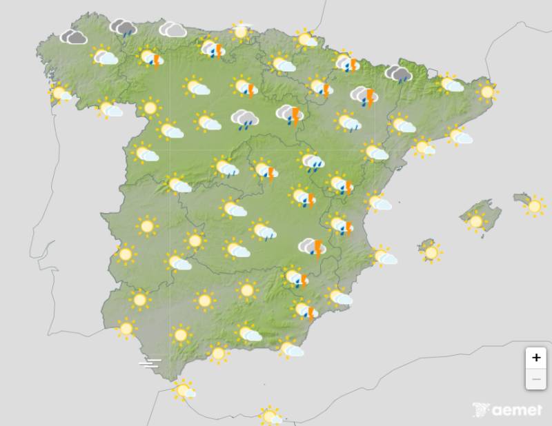 Storms sweep across Spain: Weather forecast August 13-16