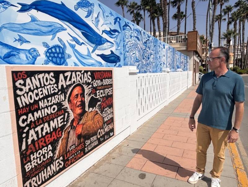 New Águilas murals highlight marine biodiversity and the actor Paco Rabal