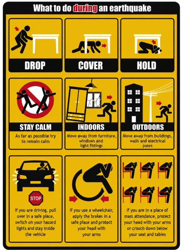 Earthquake safety: what to do if the ground starts shaking