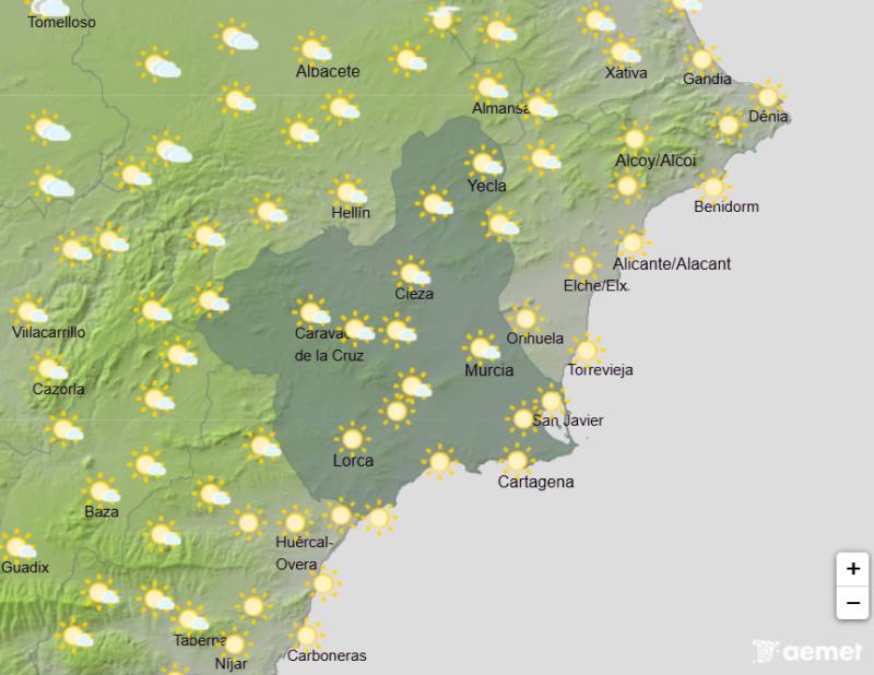 Murcia weather forecast August 24-27: Temperatures head back towards 37°C this week