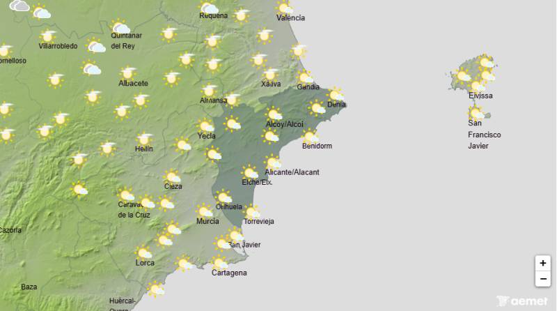Alicante weekend weather October 8-11: Temperatures drop as autumn finally arrives