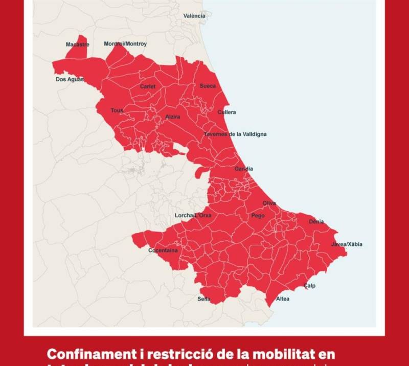 DANA Adam triggers confinement order across Alicante and Valencia after torrential rain
