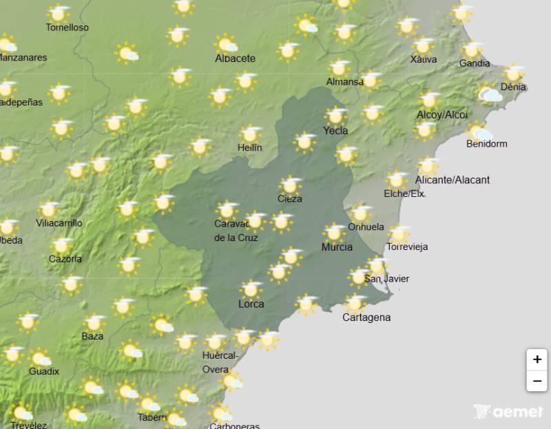 Murcia weather forecast October 22 to 25: Sunshine returns after DANA Adam floods