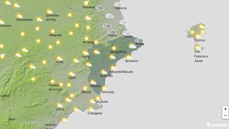 Alicante weekend weather forecast October 22-25: Temperatures to hit 28°C